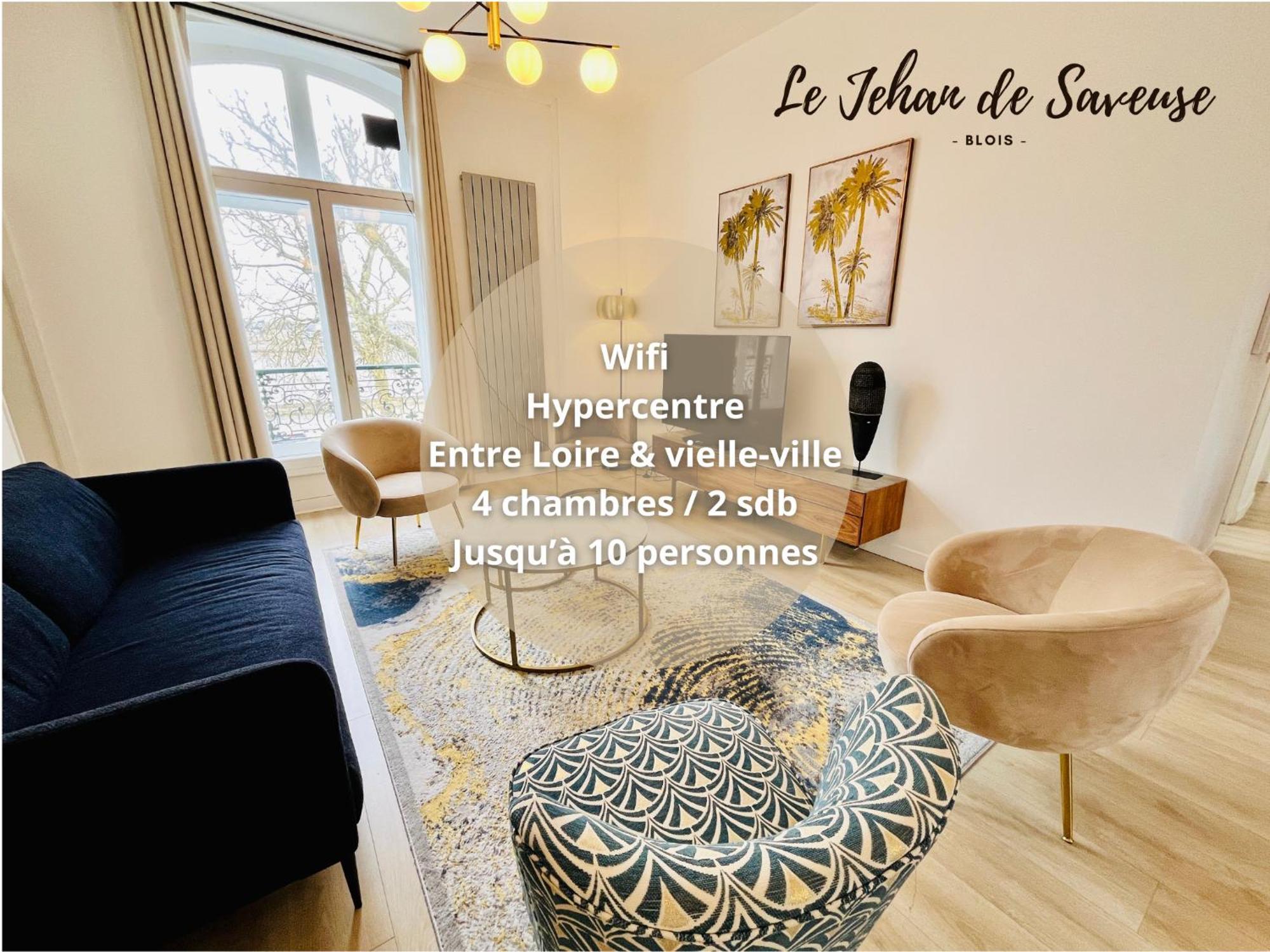 Hypercentre, Quai De Loire, Lumineux, Spacieux, Familial, Le Jehan De Saveuse Blois Esterno foto